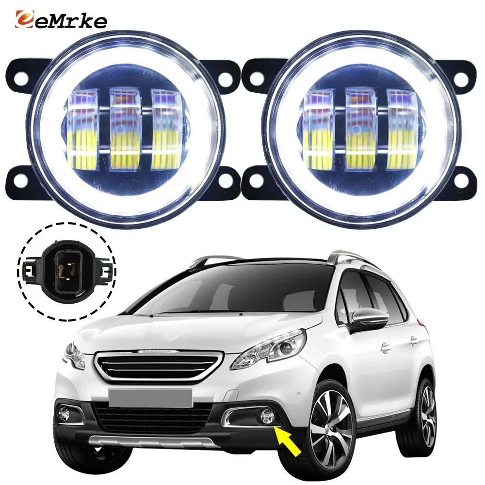 White Led Car Fog Light Assembly 30W Lens For Peugeot 2008 2014 2015 2016 2017 2018 2019 With Angel Eye DRL + Turn Signal Lamp
White Led Car Fog Light Assembly 30W Lens For Peugeot 2008 2014 2015 2016 2017 2018 2019 With Angel Eye DRL + Turn Signal Lamp
