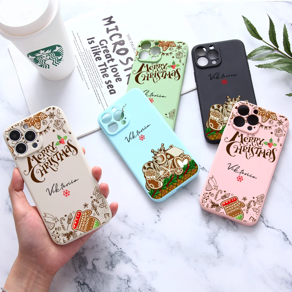 Customized Merry Christmas Name Case For iPhone 11 12 13 14 Pro Max X XS XR 7 8 Plus Personalised Luxury Silicone Soft Cover
Customized Merry Christmas Name Case For iPhone 11 12 13 14 Pro Max X XS XR 7 8 Plus Personalised Luxury Silicone Soft Cover