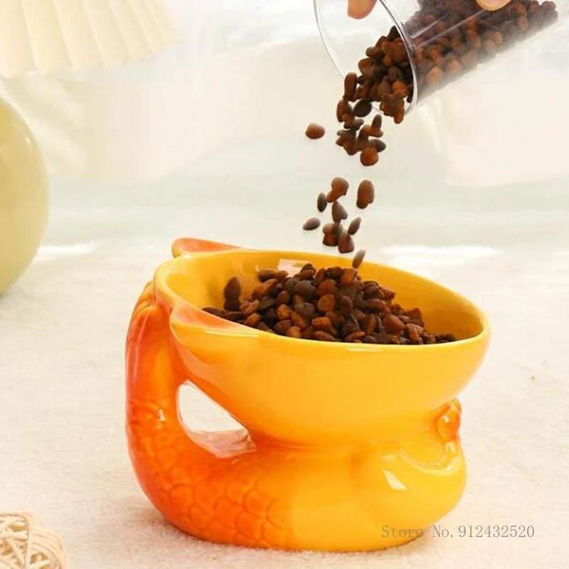 Creative Fishtail Shaped Ceramic Bowls for Drinking Water Food, Lovely Pet Product, Dogs and Cats Bowl, High Feet Tableware, 1Pc
Creative Fishtail Shaped Ceramic Bowls for Drinking Water Food, Lovely Pet Product, Dogs and Cats Bowl, High Feet Tableware, 1Pc