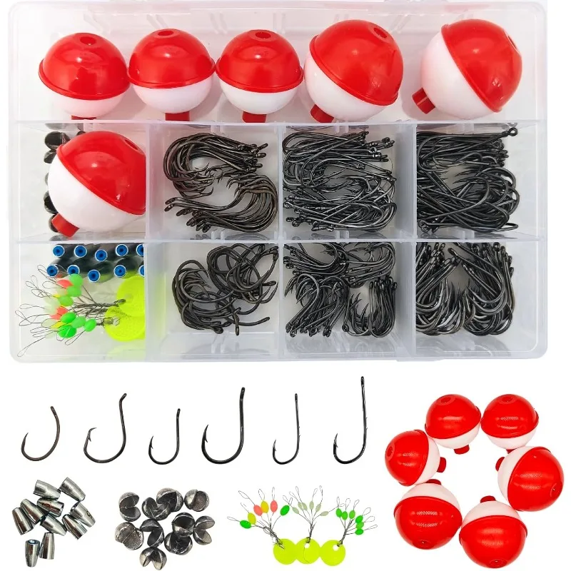 295pcs Fishing Tackle Kit, Including Fishing Hooks, Bobbers, Octopus, Circle, Baitholder, Barbless Hooks, Sinker Weights for Bas
295pcs Fishing Tackle Kit, Including Fishing Hooks, Bobbers, Octopus, Circle, Baitholder, Barbless Hooks, Sinker Weights for Bas