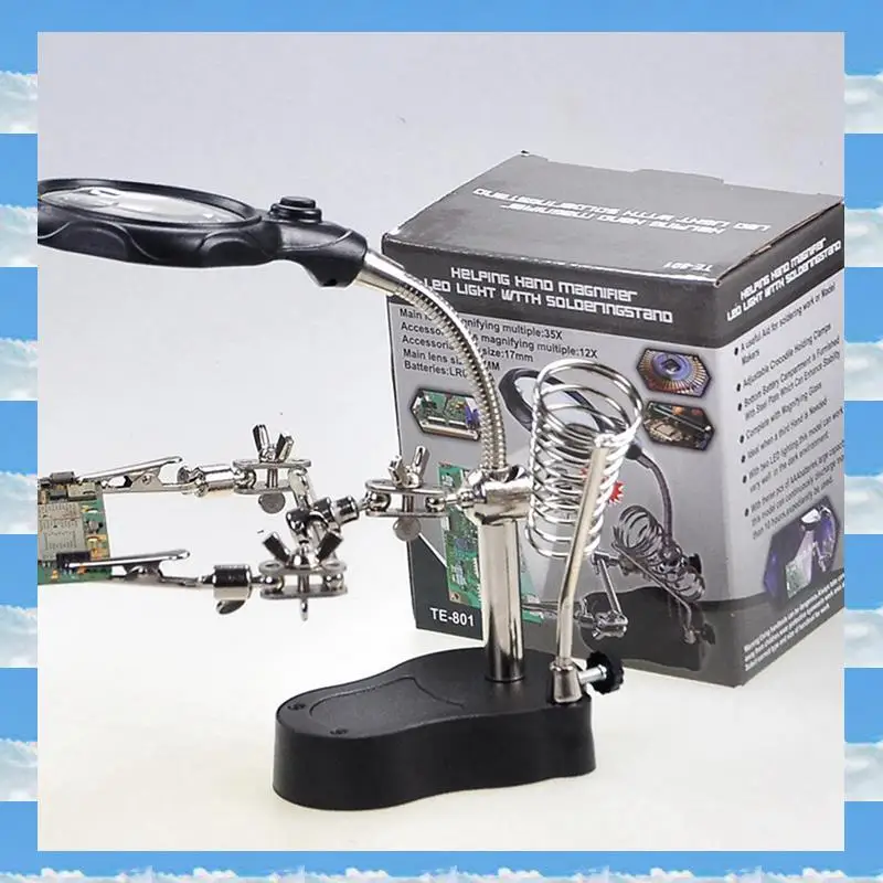 Maintenance Tool Rack With Welding Magnifying Glass Digital Equipment Maintenance Tool Table With LED Lamp
Maintenance Tool Rack With Welding Magnifying Glass Digital Equipment Maintenance Tool Table With LED Lamp