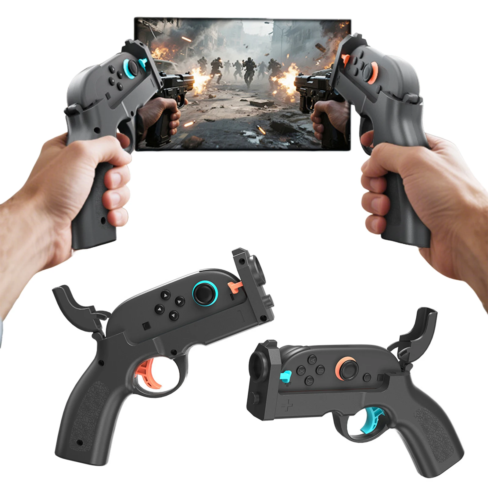 Джой-кон для Nintendo Switch 2: контроллер-пистолет для стрельбы, левая и правая рукоятки, соматосенсорная игровая рукоятка-подставка, аксессуары для игр
Джой-кон для Nintendo Switch 2: контроллер-пистолет для стрельбы, левая и правая рукоятки, соматосенсорная игровая рукоятка-подставка, аксессуары для игр