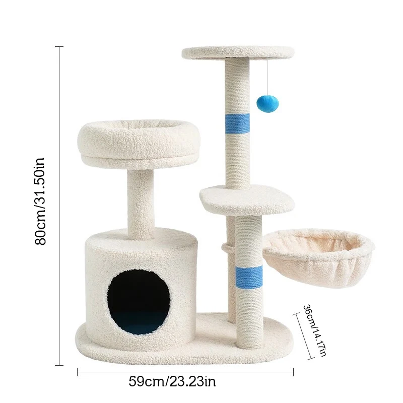 Velvet Cat Climbing Frame Cat Tree Nest Grabbing Column One Does Not Occupy a Floor Jumping Platform Warm Cat Nest Four Seasons
Velvet Cat Climbing Frame Cat Tree Nest Grabbing Column One Does Not Occupy a Floor Jumping Platform Warm Cat Nest Four Seasons