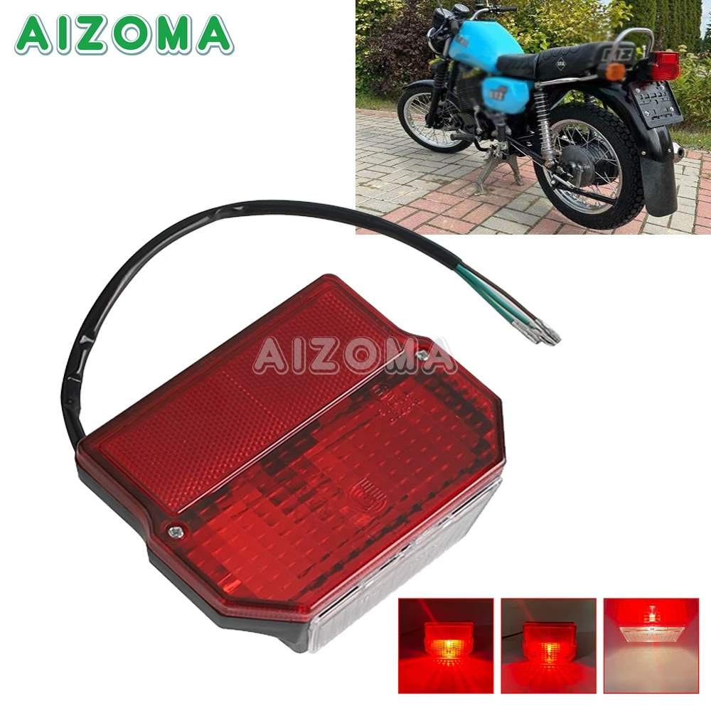 E15 Rear License Plate Taillight Motorcycle Brake Tail Light For MZ ETZ 150 250 251 301 Simson SR50 S51 Suzuki TS 125 150 250
E15 Rear License Plate Taillight Motorcycle Brake Tail Light For MZ ETZ 150 250 251 301 Simson SR50 S51 Suzuki TS 125 150 250