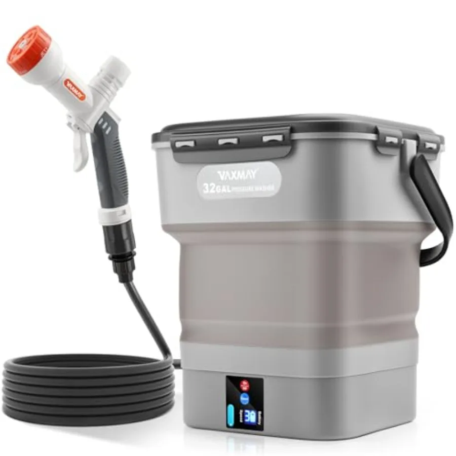 Складная электрическая мойка высокого давления с баком на 3,2 галлона, беспроводная, максимальное давление 250 PSI, 1,35 GPM, насадка 5-в-1, шланг 16,4 фута, 90 миль.
Складная электрическая мойка высокого давления с баком на 3,2 галлона, беспроводная, максимальное давление 250 PSI, 1,35 GPM, насадка 5-в-1, шланг 16,4 фута, 90 миль.