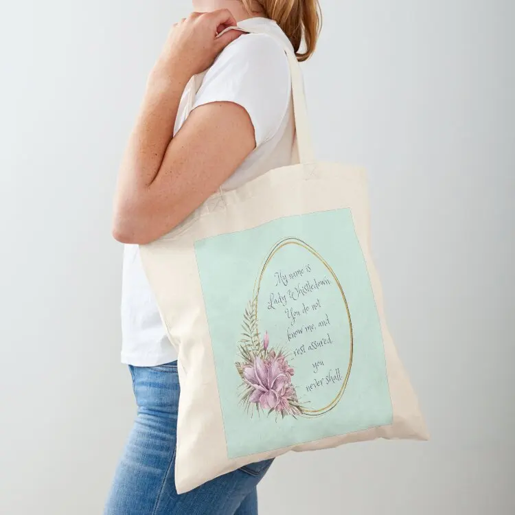 My name is Lady Whistledown Tote Bag Custom bag Women's handbag canvas tote ecological bags
My name is Lady Whistledown Tote Bag Custom bag Women's handbag canvas tote ecological bags