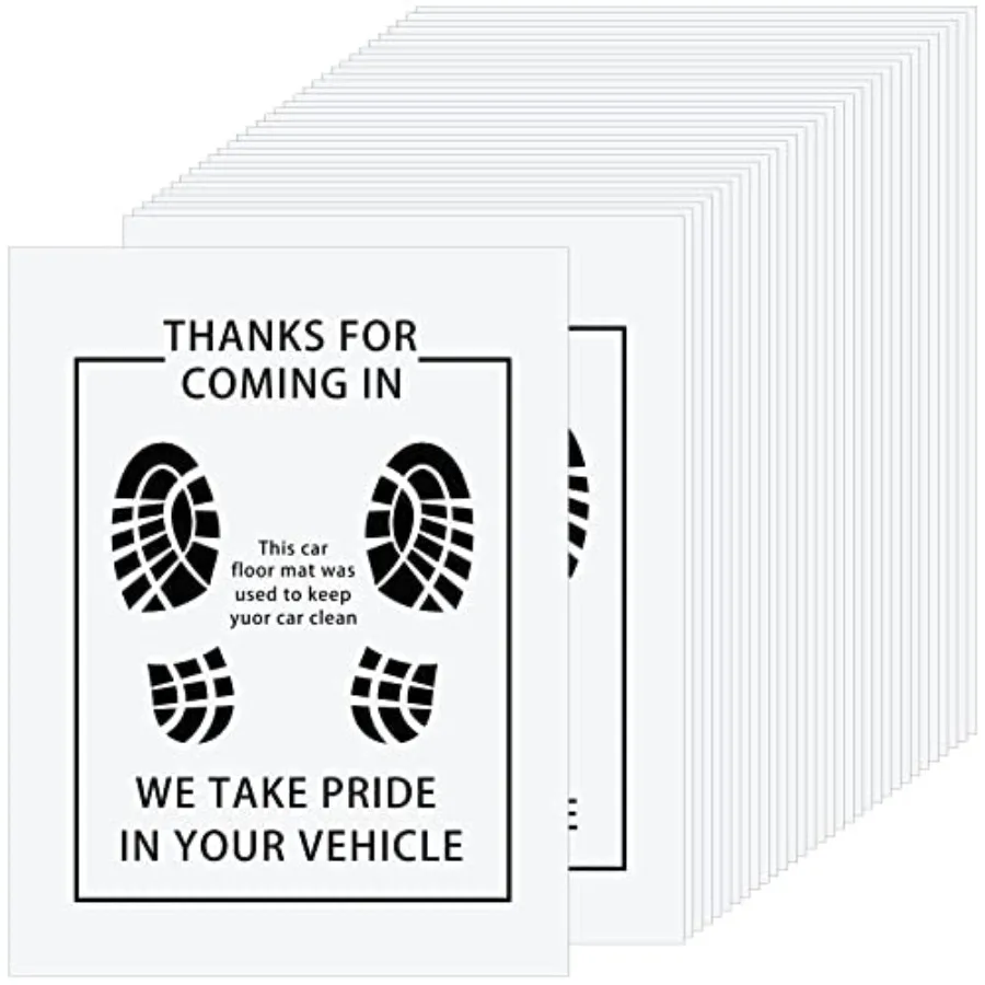 500 Pcs Disposable Car Floor Mat for Vehicles, PE Material, Black, Waterproof Non-Slip Temporary Protector Rug, 16 x 20 Inch
500 Pcs Disposable Car Floor Mat for Vehicles, PE Material, Black, Waterproof Non-Slip Temporary Protector Rug, 16 x 20 Inch