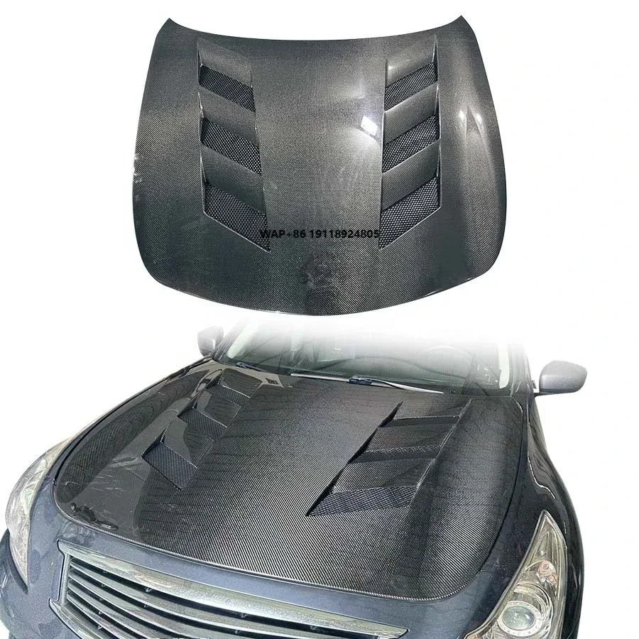 New Carbon Fiber Hood for G37/G25/Q40 4-Door Bonnet Gloss Finish Black Color Includes Bolts
New Carbon Fiber Hood for G37/G25/Q40 4-Door Bonnet Gloss Finish Black Color Includes Bolts