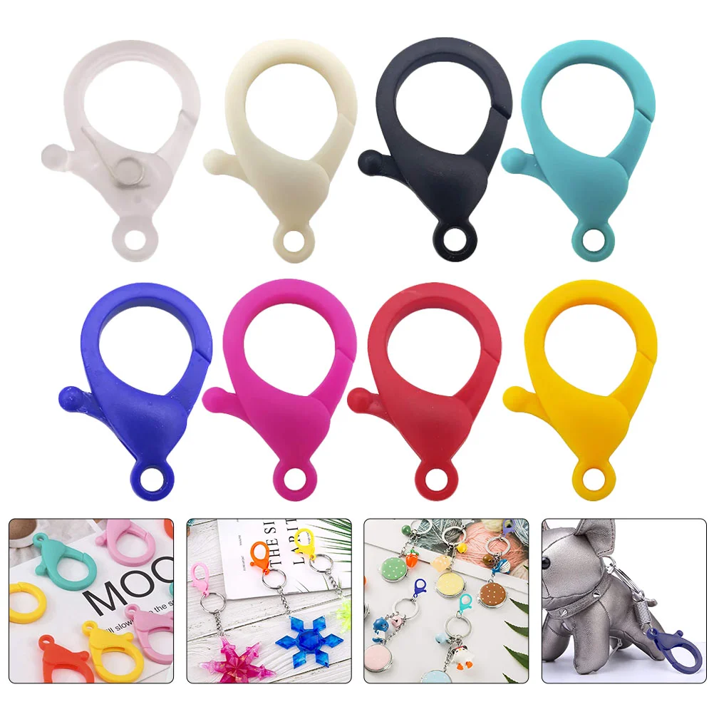 40 Pcs Plastic Clasp Clips for Bracelets Necklace Jewelry Making Lobster Claw Lanyard Snap Hooks Lightweight Bright
40 Pcs Plastic Clasp Clips for Bracelets Necklace Jewelry Making Lobster Claw Lanyard Snap Hooks Lightweight Bright