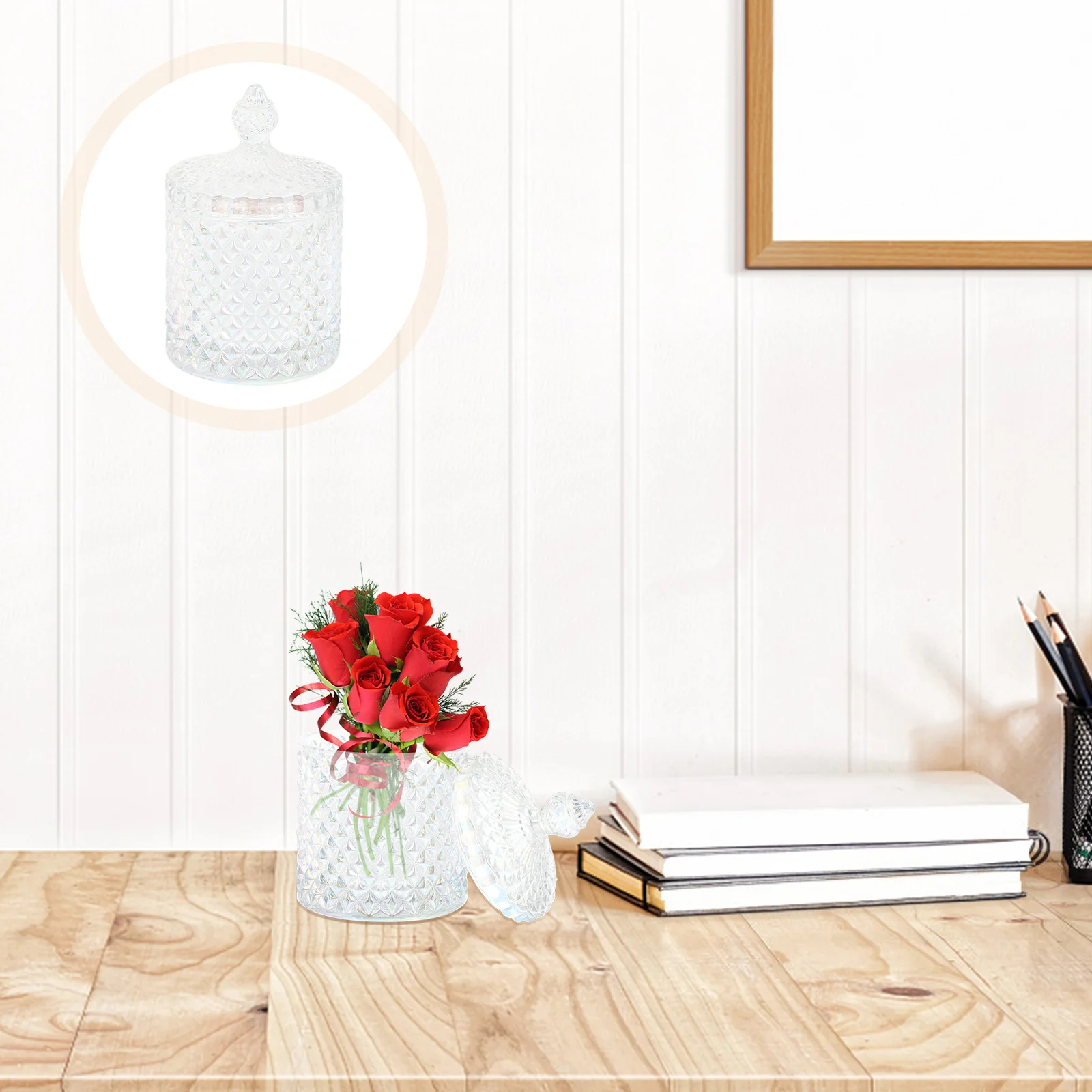 290ml Clear Glass Storage Bottle Exquisite Sealed Container for Candy Snacks Beans Nuts Seasoned Flour Powdered Sugar Coffee
290ml Clear Glass Storage Bottle Exquisite Sealed Container for Candy Snacks Beans Nuts Seasoned Flour Powdered Sugar Coffee