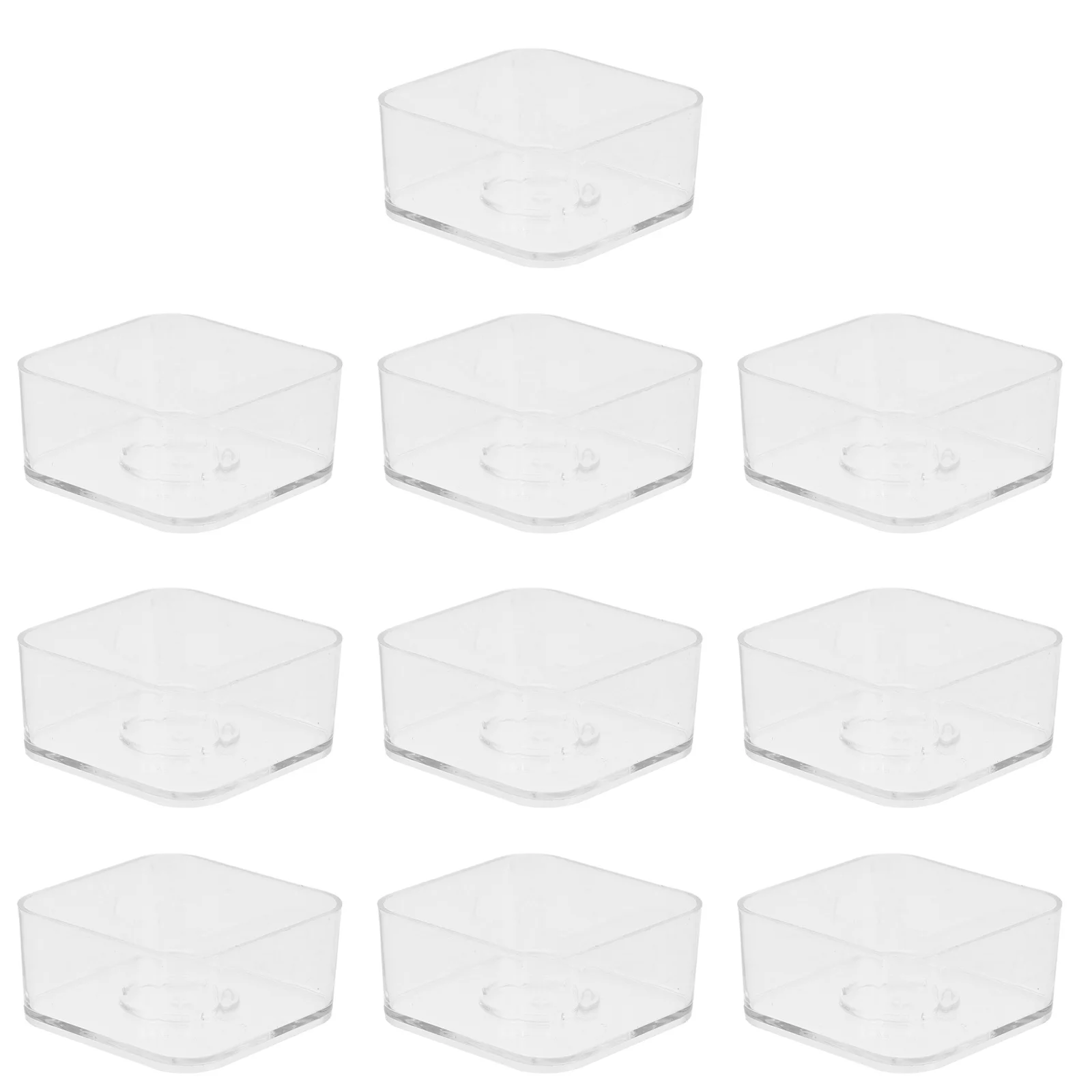 10Pcs Clear Plastic Tea Light Cups Square Flame Retardant Containers DIY Making Votive Holders Tea Wax Base
10Pcs Clear Plastic Tea Light Cups Square Flame Retardant Containers DIY Making Votive Holders Tea Wax Base