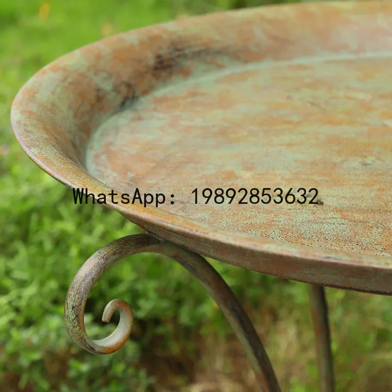 Xeuropean style old iron flower stand courtyard outdoor balcony flower table garden outdoor bird feeder decoration
Xeuropean style old iron flower stand courtyard outdoor balcony flower table garden outdoor bird feeder decoration