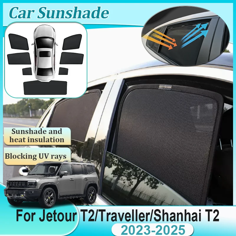 For Jetour T2 Traveller Shanhai T2 2023 2024 2025 Magnetic Car Sunshade Cover Windshield Curtain Side Visor Pad Part Accessories
For Jetour T2 Traveller Shanhai T2 2023 2024 2025 Magnetic Car Sunshade Cover Windshield Curtain Side Visor Pad Part Accessories