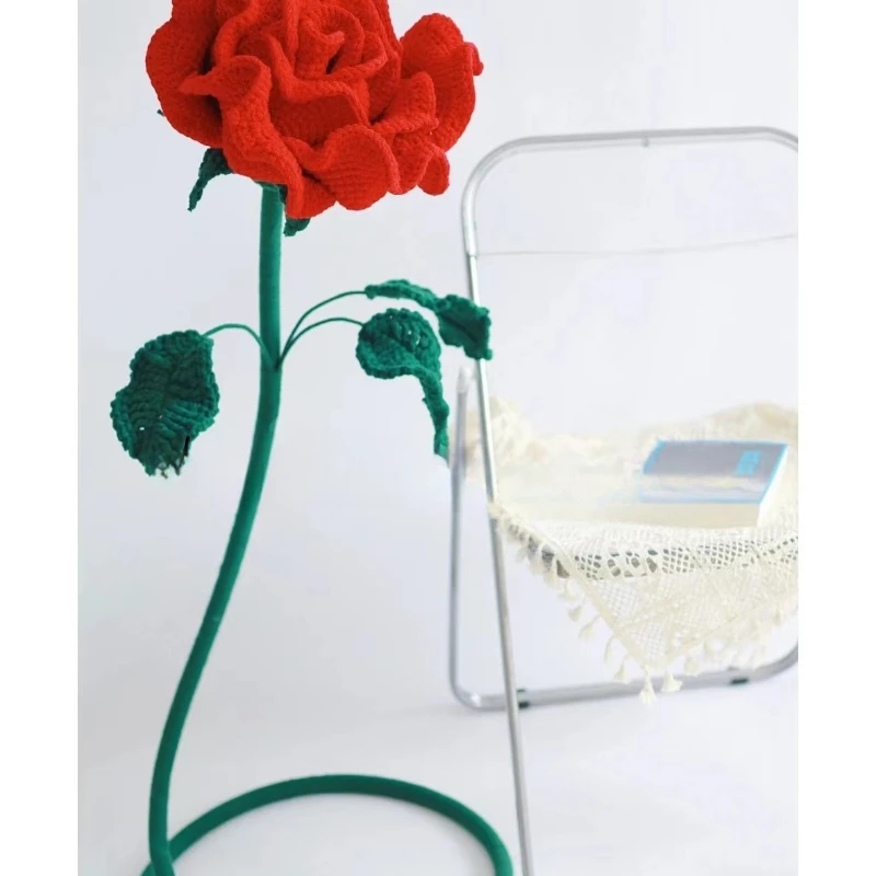 Oversized Rose Handmade Woven Material Kit Homemade Crocheted Wool Flowers Decoration Creative Gift for Girlfriend
Oversized Rose Handmade Woven Material Kit Homemade Crocheted Wool Flowers Decoration Creative Gift for Girlfriend