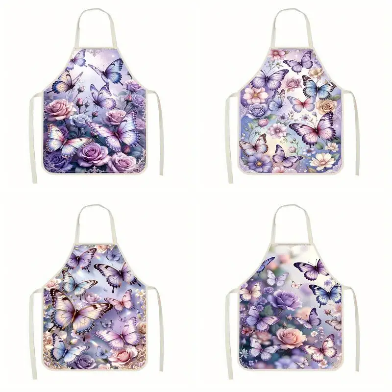 Butterfly & Rose Pattern Linen apron, suitable for kitchen cooking, parent-child interaction, painting and other scenarios
Butterfly & Rose Pattern Linen apron, suitable for kitchen cooking, parent-child interaction, painting and other scenarios