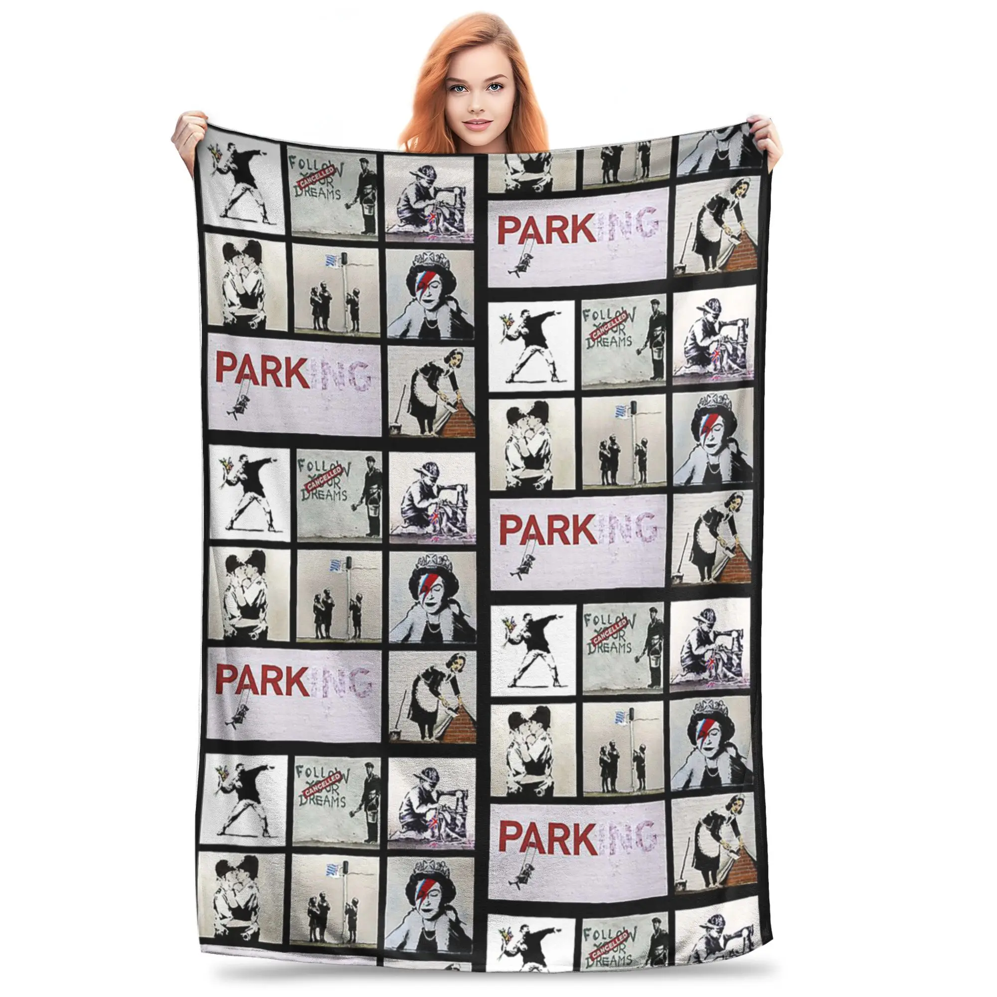 Banksy Montage 01 Various Banksy Artwork Blanket Soft Warm Flannel Throw Blanket Plush for Bed Living room Picnic Travel Home
Banksy Montage 01 Various Banksy Artwork Blanket Soft Warm Flannel Throw Blanket Plush for Bed Living room Picnic Travel Home