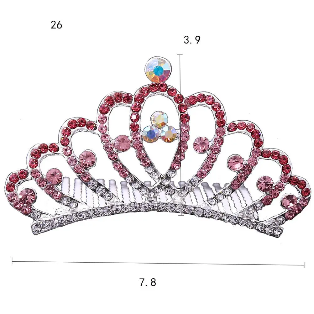 3Pcs Multicolor Hair Comb Kids Crown Comb Girls Crown Lightweight Crystal Headdress for Party Birthday Pageant Performance
3Pcs Multicolor Hair Comb Kids Crown Comb Girls Crown Lightweight Crystal Headdress for Party Birthday Pageant Performance
