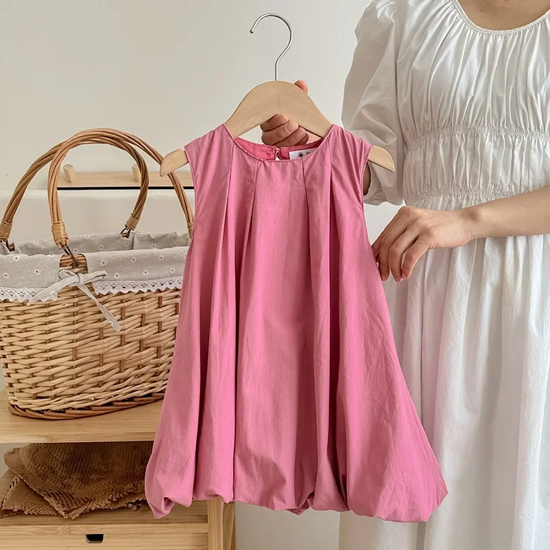 Children Dress New Summer Girls Solid Color Sleeveless Dresses for Kids Pleated Vest Dress Princess Girls Bud Dress Baby Clothes
Children Dress New Summer Girls Solid Color Sleeveless Dresses for Kids Pleated Vest Dress Princess Girls Bud Dress Baby Clothes