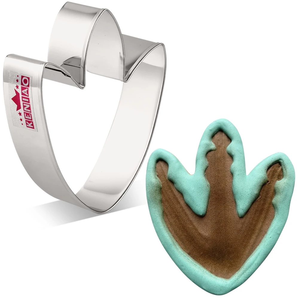 KENIAO Dinosaur Foot Cookie Cutter - 9.3 CM - Biscuit Fondant Bread Sandwich Mold - Stainless Steel
KENIAO Dinosaur Foot Cookie Cutter - 9.3 CM - Biscuit Fondant Bread Sandwich Mold - Stainless Steel