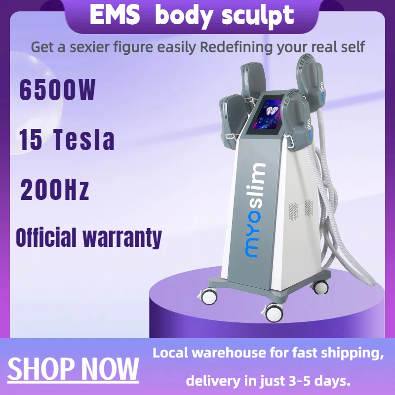 High power 6500W electromagnetic muscle building ABS training, fat removal and slimming machine, hip lifting sculptor
High power 6500W electromagnetic muscle building ABS training, fat removal and slimming machine, hip lifting sculptor