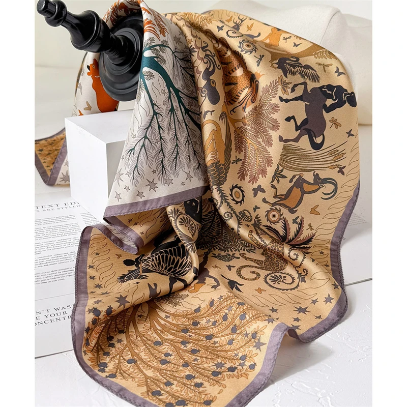 65cm 100% Twill Silk Square Scarf for Women Neck Tie Neckerchief Double side Female Foulard Headband Hijab Shawl Bandana
65cm 100% Twill Silk Square Scarf for Women Neck Tie Neckerchief Double side Female Foulard Headband Hijab Shawl Bandana