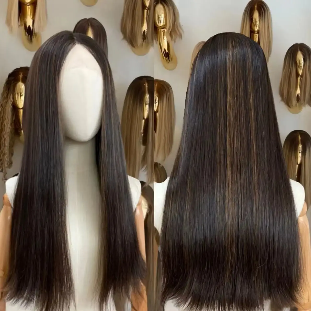 Dark Brown Highlights Streaks Bone Straight Lace Front Wigs 13x4 HD High Quality Synthetic Heat Resistant Fiber Daily Cosplay
Dark Brown Highlights Streaks Bone Straight Lace Front Wigs 13x4 HD High Quality Synthetic Heat Resistant Fiber Daily Cosplay