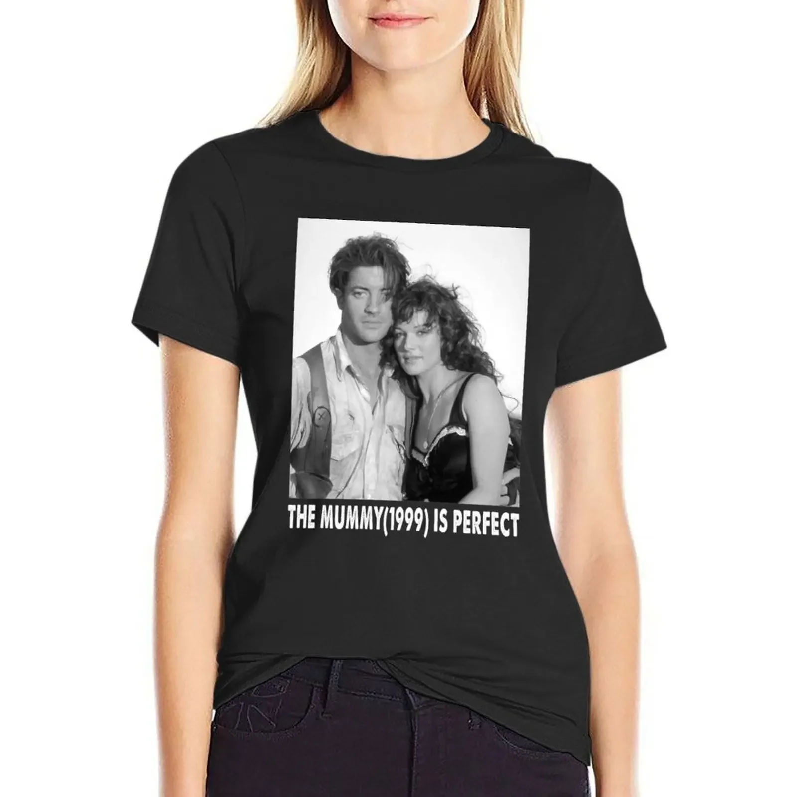 The Mummy image Rick and Evelyn black and white T-Shirt funnys female heavyweights sublime t shirt for Women
The Mummy image Rick and Evelyn black and white T-Shirt funnys female heavyweights sublime t shirt for Women