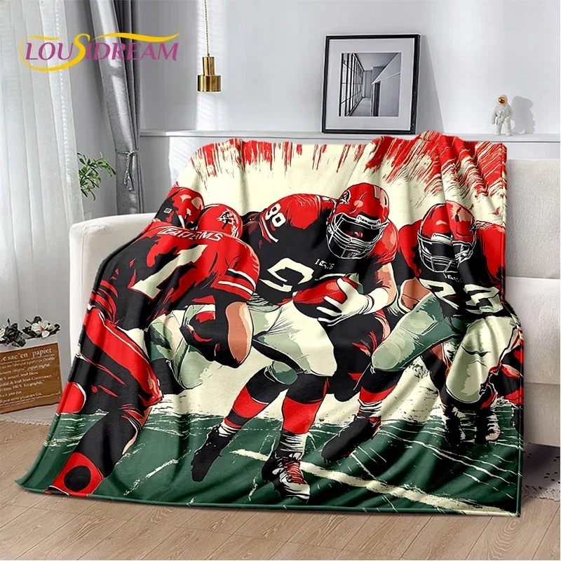 Cartoon 2025 Rugby Field Rugby American Football Soft Blanket,Soft Throw Blanket for Home Bedroom Bed Sofa Travel Cover Child
Cartoon 2025 Rugby Field Rugby American Football Soft Blanket,Soft Throw Blanket for Home Bedroom Bed Sofa Travel Cover Child