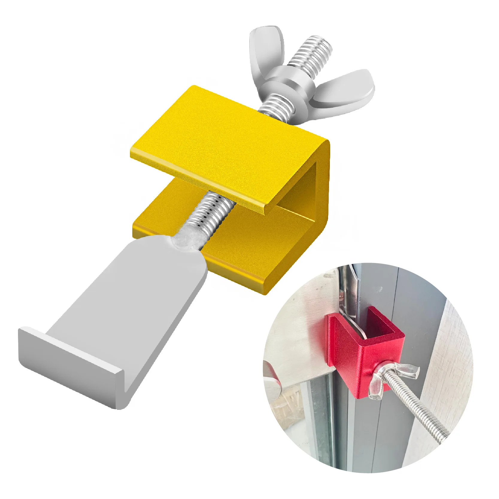Door Lock Tool Upgraded Portable Door Lock Heavy Duty Metal Door Locker For Extra Home Security 110mm Door Stops Door Hardware
Door Lock Tool Upgraded Portable Door Lock Heavy Duty Metal Door Locker For Extra Home Security 110mm Door Stops Door Hardware
