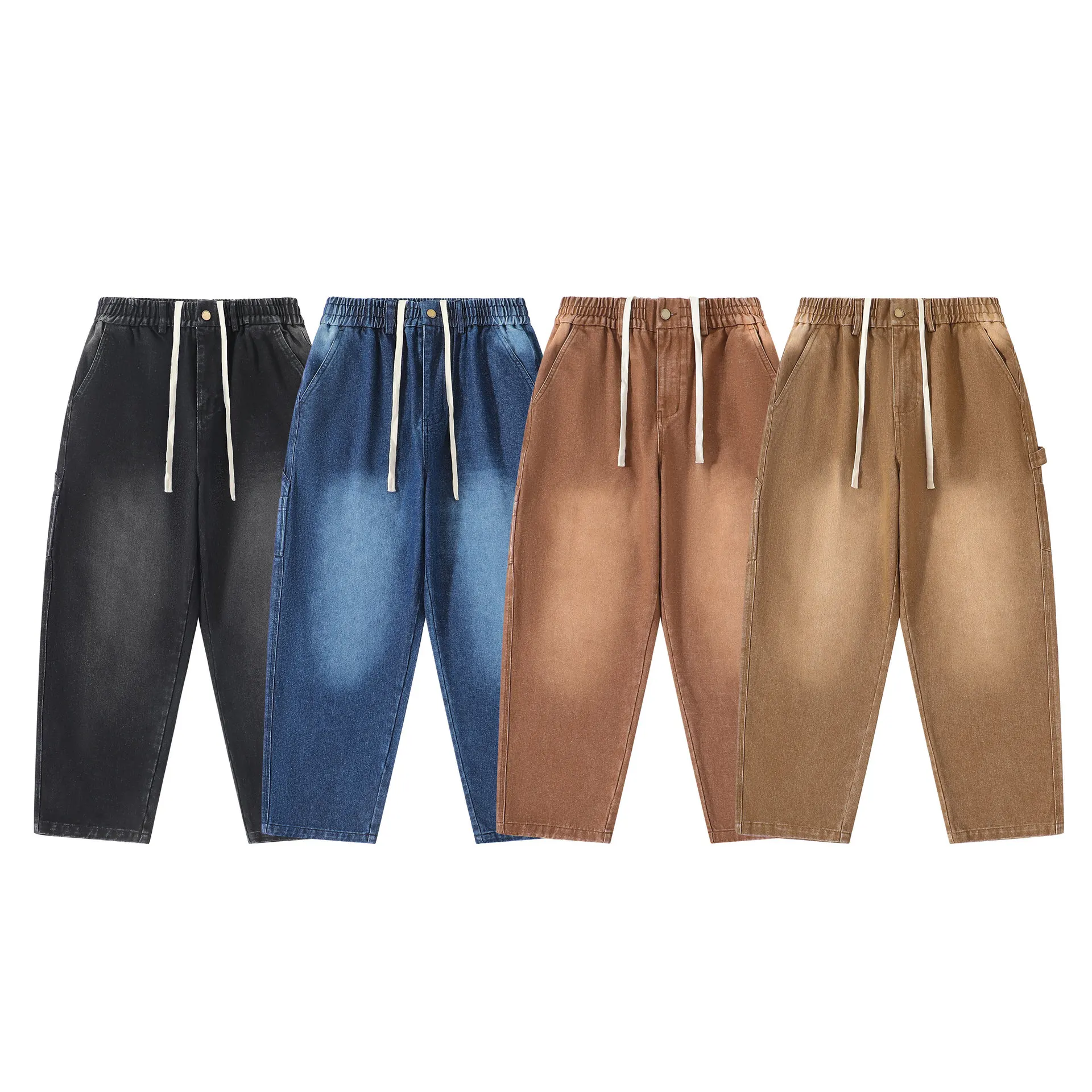 Retro Waed Denim Men's Jeans Loose Straight Leg Wide Leg Casual Trousers Spring Autumn Seasonal Low Waist Cotton Blend
Retro Waed Denim Men's Jeans Loose Straight Leg Wide Leg Casual Trousers Spring Autumn Seasonal Low Waist Cotton Blend