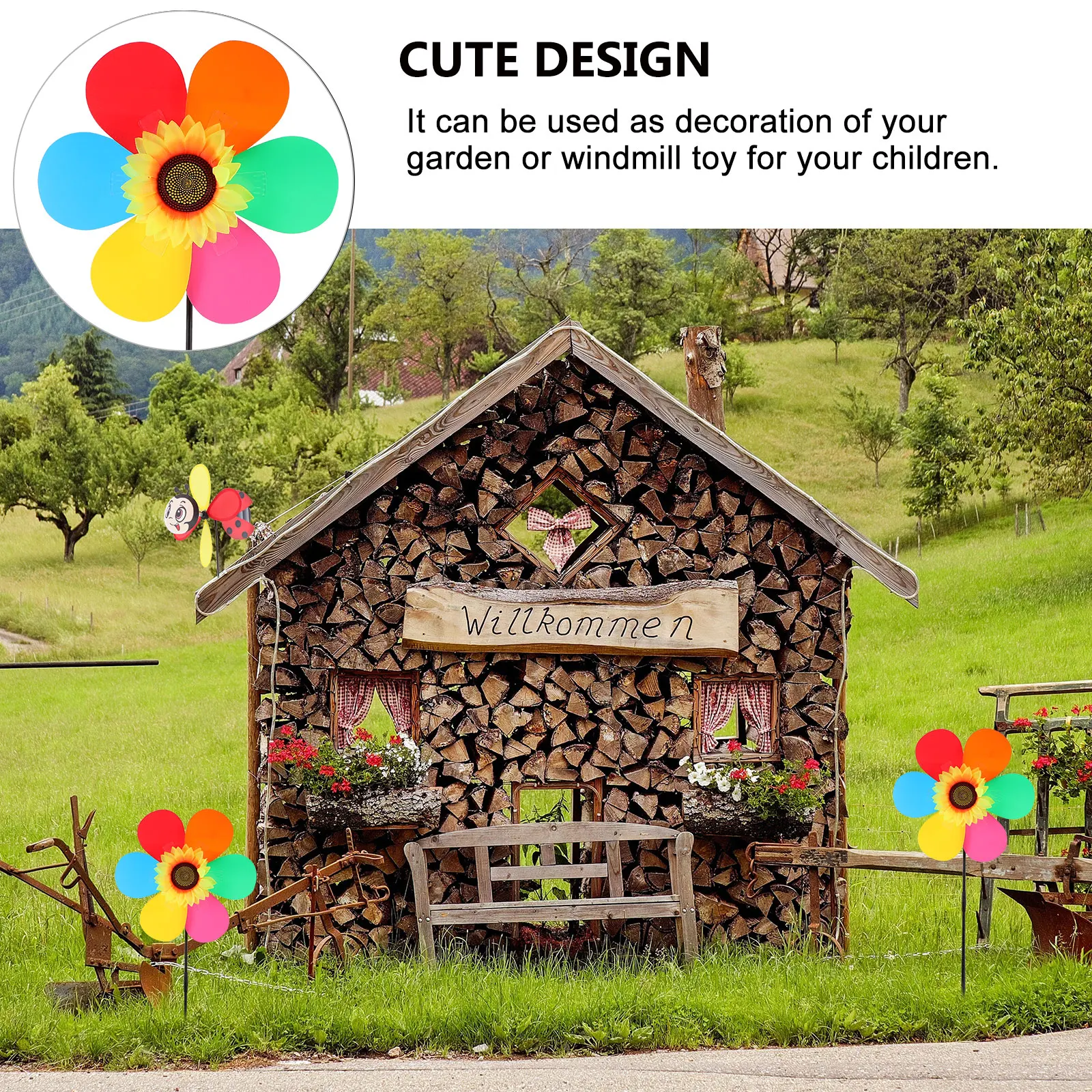 4 Pcs Sunflower Windmill Garden Ground Insert Kids Toys Colorful Decor Decoration Outdoor Layout Ornament Plaything Rotating
4 Pcs Sunflower Windmill Garden Ground Insert Kids Toys Colorful Decor Decoration Outdoor Layout Ornament Plaything Rotating