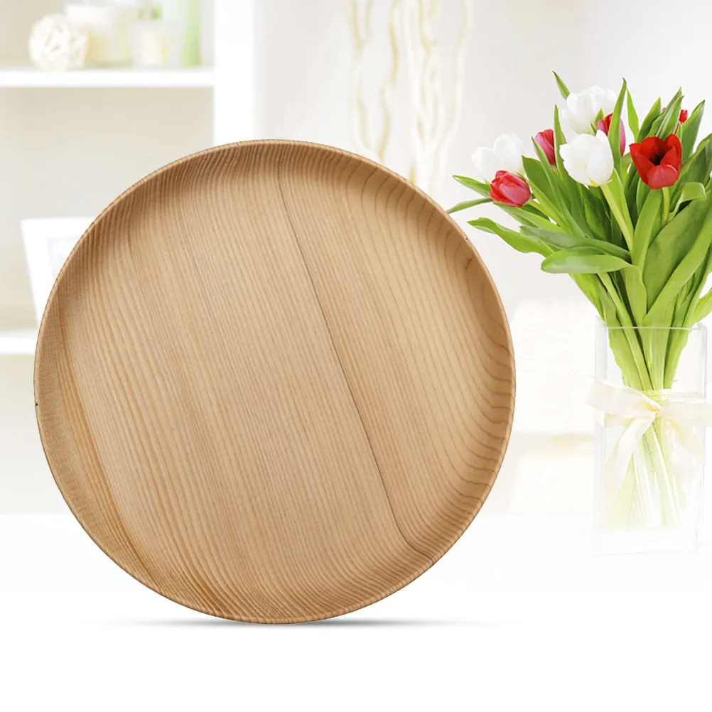 20x2cm Round Wooden Dinner Plates Natural Wood Grain Point Dessert Plate Eco Friendly Non Toxic Serving Dish for Daily Party
20x2cm Round Wooden Dinner Plates Natural Wood Grain Point Dessert Plate Eco Friendly Non Toxic Serving Dish for Daily Party