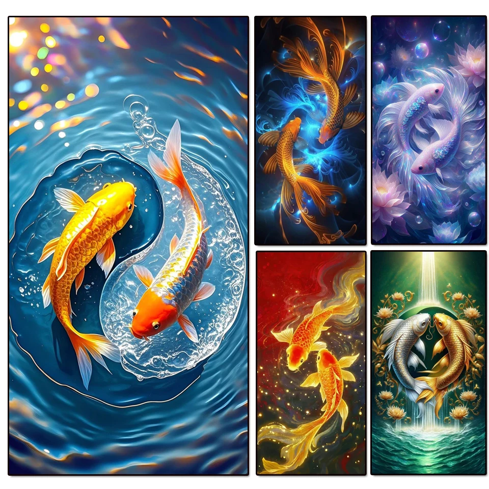 New Arrival 5D DIY Diamond Art Painting Kit yin-yang Fish Full Diamond Mosaic Cross Stitch koi Fish Embroidery for Home Decor
New Arrival 5D DIY Diamond Art Painting Kit yin-yang Fish Full Diamond Mosaic Cross Stitch koi Fish Embroidery for Home Decor