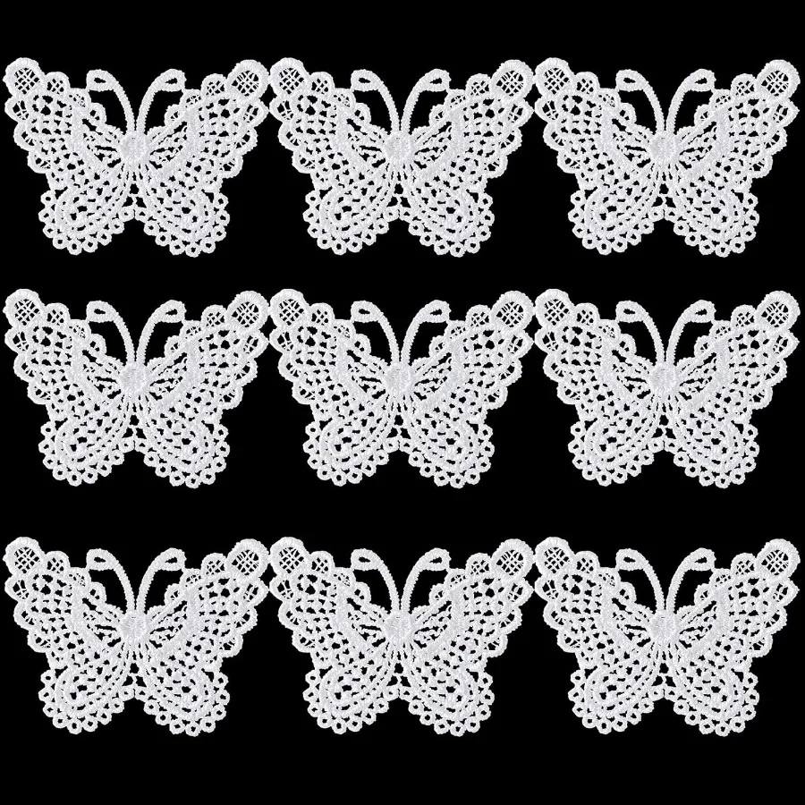 38PCS Ivory Butterfly Crochet Lace Doily Dessert Pad Afternoon Tea Cushion for Wedding Home Coffee Shop 5X7.5cm 2.91 x 2.17 ih
38PCS Ivory Butterfly Crochet Lace Doily Dessert Pad Afternoon Tea Cushion for Wedding Home Coffee Shop 5X7.5cm 2.91 x 2.17 ih