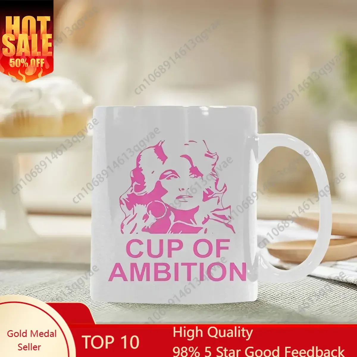 15oz "Cup of Ambition" Design White No Assembly Required Ideal for Office Home Birthday Gifts for Parents Friends Cowork
15oz "Cup of Ambition" Design White No Assembly Required Ideal for Office Home Birthday Gifts for Parents Friends Cowork