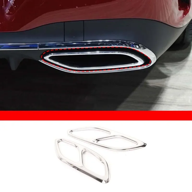 For Mercedes CLA W118 2020-2023 Stainless Steel Car Exhaust Muffler Decorative Cover Exhaust Pipe Cover Stickers Car Accessories
For Mercedes CLA W118 2020-2023 Stainless Steel Car Exhaust Muffler Decorative Cover Exhaust Pipe Cover Stickers Car Accessories