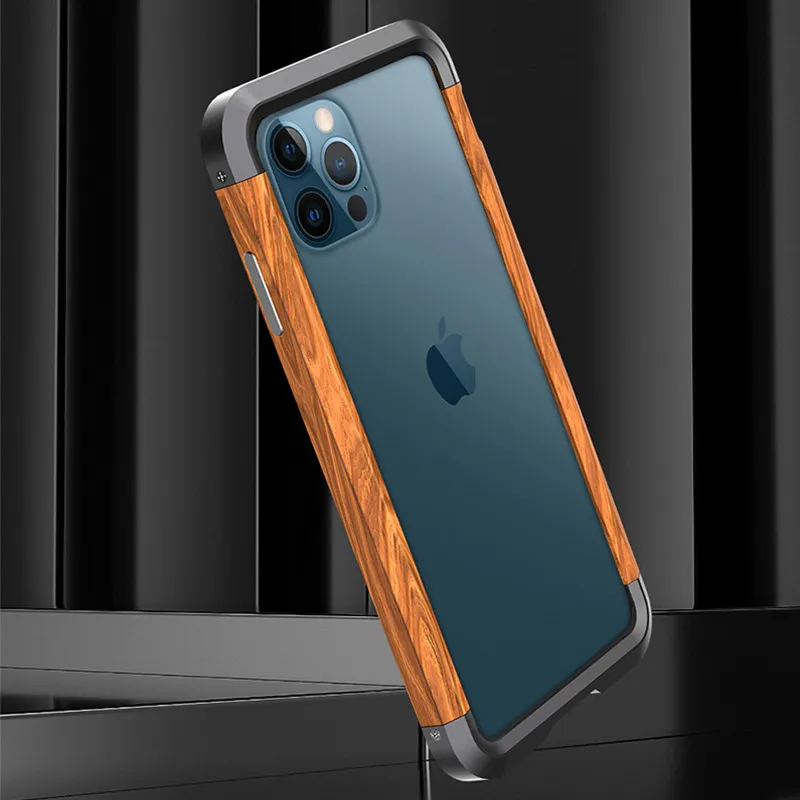 For iPhone 14 13 12 Pro Max Aluminum Metal Wood Bumper Shockproof Phone Cover Shell for iPhone 14Plus Luxury Slim Natural Coque
For iPhone 14 13 12 Pro Max Aluminum Metal Wood Bumper Shockproof Phone Cover Shell for iPhone 14Plus Luxury Slim Natural Coque