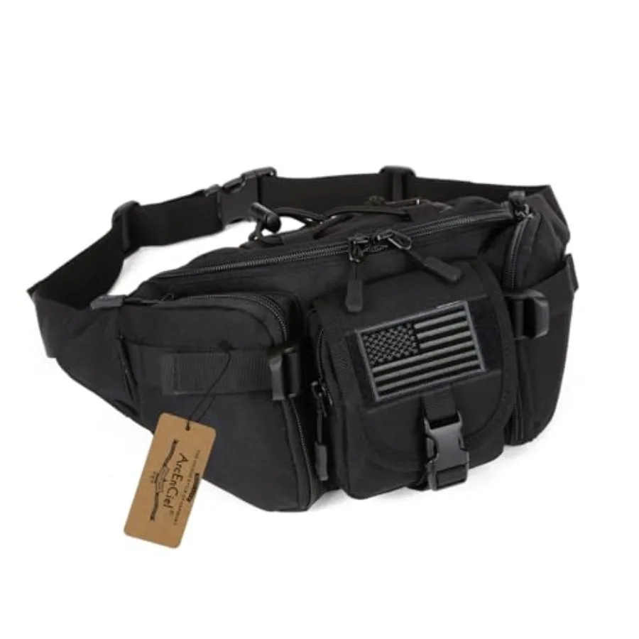 Tactical Fanny Pack for Men Women Waist Bag Hip Belt Outdoor Hiking Fishing Bumbag with Patch
Tactical Fanny Pack for Men Women Waist Bag Hip Belt Outdoor Hiking Fishing Bumbag with Patch