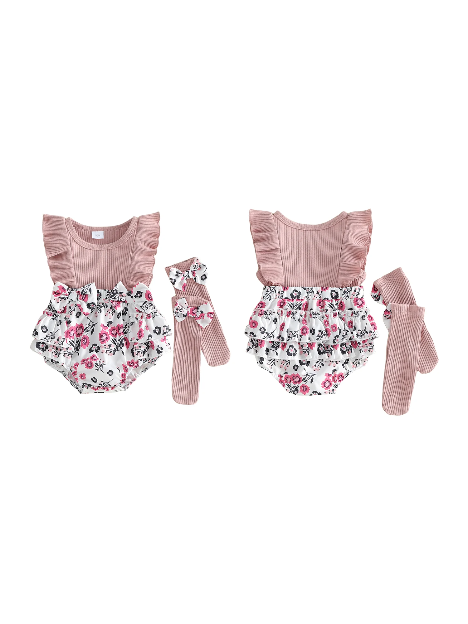 Cute Baby Girls Rompers with Cherry and Floral Print Crew Neck Ribbed Knit Fly Sleeve Infant Bodysuits Jumpsuits Including
Cute Baby Girls Rompers with Cherry and Floral Print Crew Neck Ribbed Knit Fly Sleeve Infant Bodysuits Jumpsuits Including