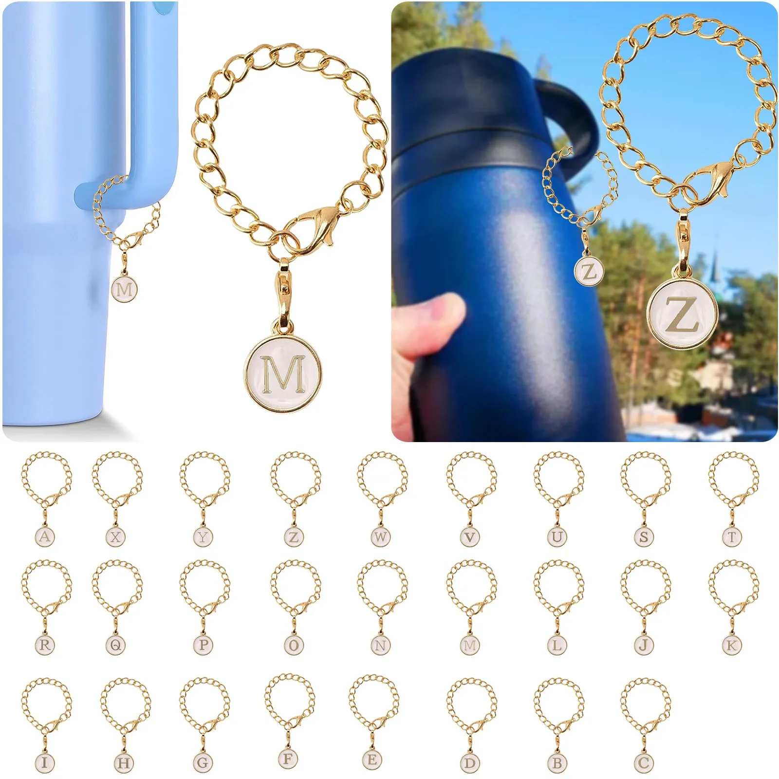 Initial A-Z Letter Charms Accessories For Stanley Cup Hanging Water Cup Handle Identification Letter Charms Birthday Gifts
Initial A-Z Letter Charms Accessories For Stanley Cup Hanging Water Cup Handle Identification Letter Charms Birthday Gifts