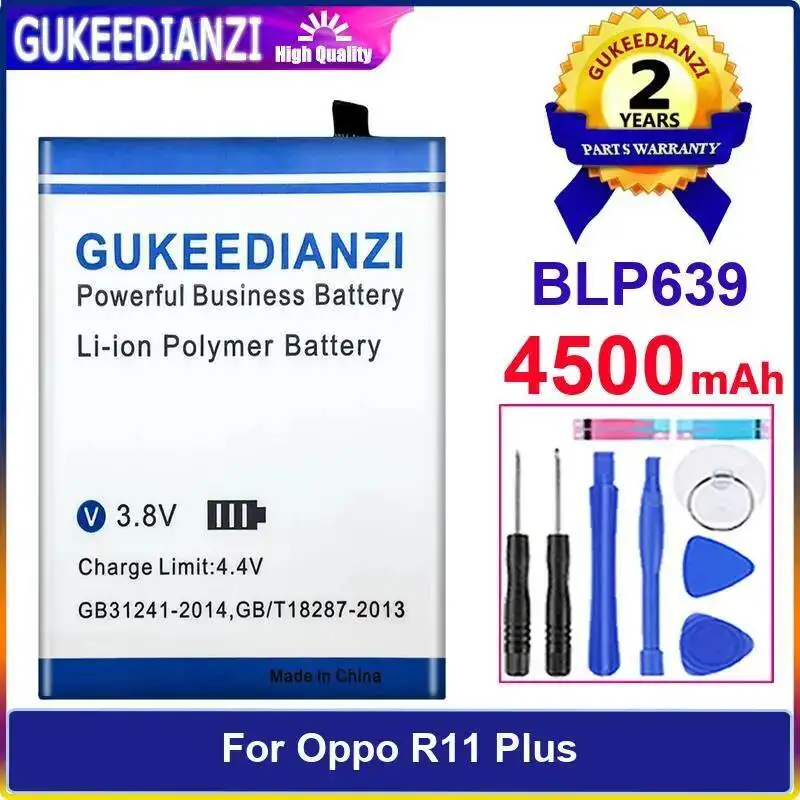 Аккумулятор мобильного телефона 4500 мАч для Oppo R11 Plus, долговечный BLP639
Аккумулятор мобильного телефона 4500 мАч для Oppo R11 Plus, долговечный BLP639