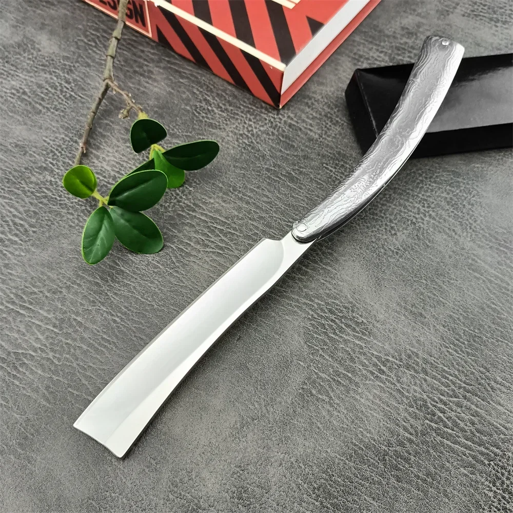 Folding Razor Knife High Quality Stainless Steel Blade and Handle Sharp Shaver Camping Hiking Essential Shaver for Haircutting
Folding Razor Knife High Quality Stainless Steel Blade and Handle Sharp Shaver Camping Hiking Essential Shaver for Haircutting