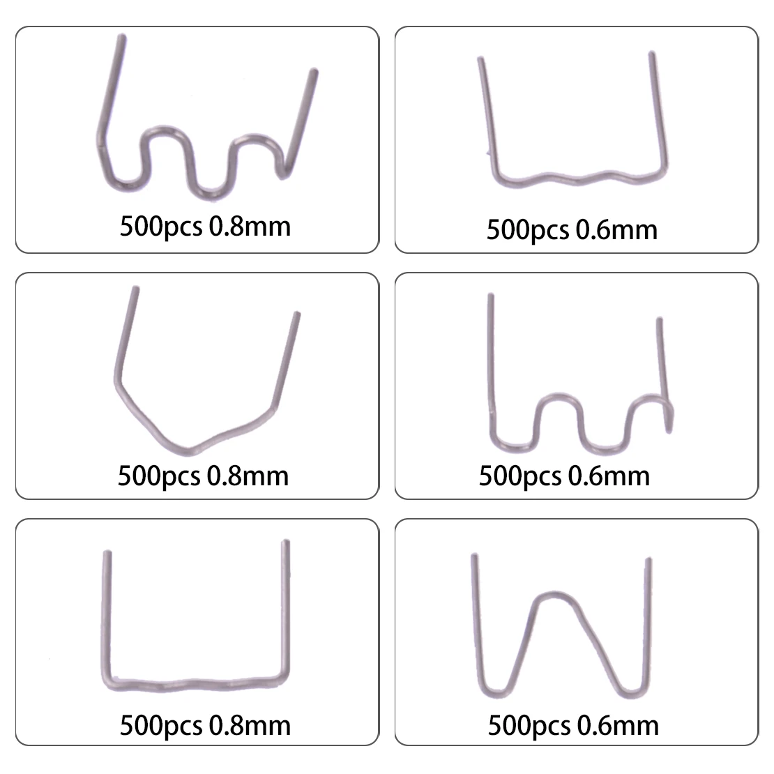 Staples Assortment for Car Bumper Fender Welder Plastic Welding Repair Tools Silver
Staples Assortment for Car Bumper Fender Welder Plastic Welding Repair Tools Silver