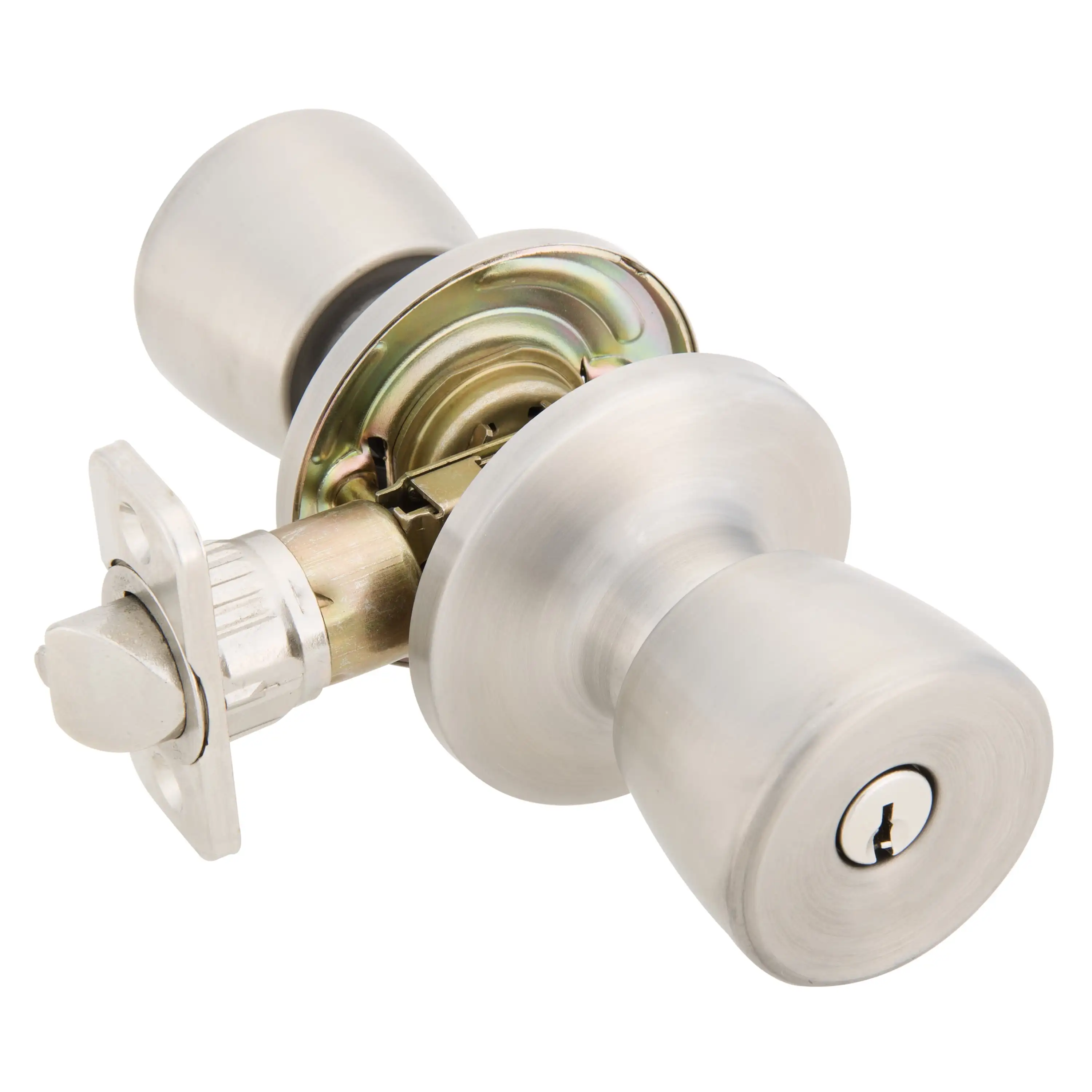 (4 pack) Mobile Home Keyed Entry Classic Bell Style Doorknob, Stainless Steel Finish,Exterior locking
(4 pack) Mobile Home Keyed Entry Classic Bell Style Doorknob, Stainless Steel Finish,Exterior locking