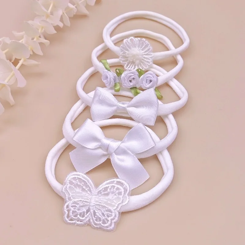 5Pcs/Set White Bow Children Headband Nylon Traceless Hairband Flower Lace Hair Bands Kids Hair Accessories Newborn Photo Props
5Pcs/Set White Bow Children Headband Nylon Traceless Hairband Flower Lace Hair Bands Kids Hair Accessories Newborn Photo Props