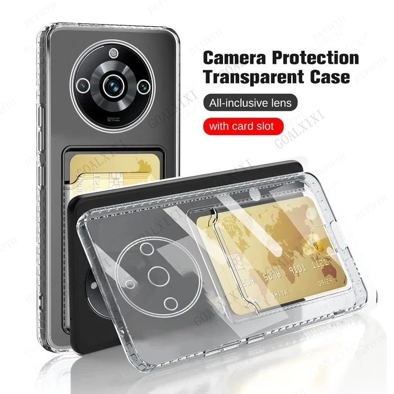 Clear Card Slot Holder Wallet Cover For OPPO Realme 11 Pro Plus C53 10 C75 14X 5G 4G Realme11Pro TPU Soft Shockproof Coque pouch
Clear Card Slot Holder Wallet Cover For OPPO Realme 11 Pro Plus C53 10 C75 14X 5G 4G Realme11Pro TPU Soft Shockproof Coque pouch