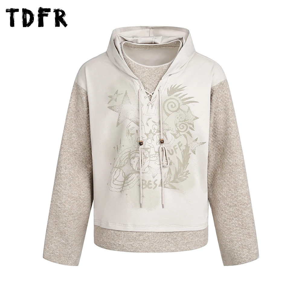 Retro Print Fake two-piece Hooded Sweatshirts Mens Casual Spring Loose Lace Up Long Sleeve Hoodies Man
Retro Print Fake two-piece Hooded Sweatshirts Mens Casual Spring Loose Lace Up Long Sleeve Hoodies Man