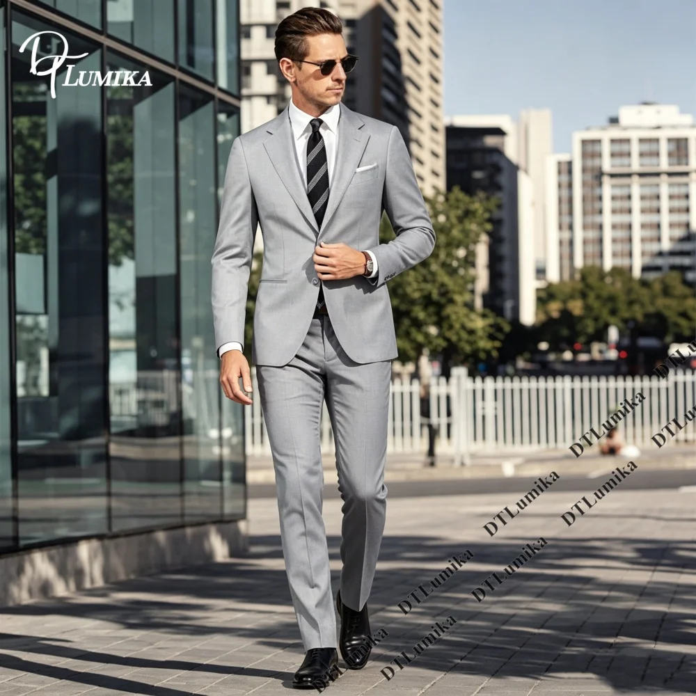DTLumika Custom Light Gray Two-Piece Men’s Suit (Blazer + Trousers) XXS-7XL Tailored Business Suit Office Work Interview Suit
DTLumika Custom Light Gray Two-Piece Men’s Suit (Blazer + Trousers) XXS-7XL Tailored Business Suit Office Work Interview Suit