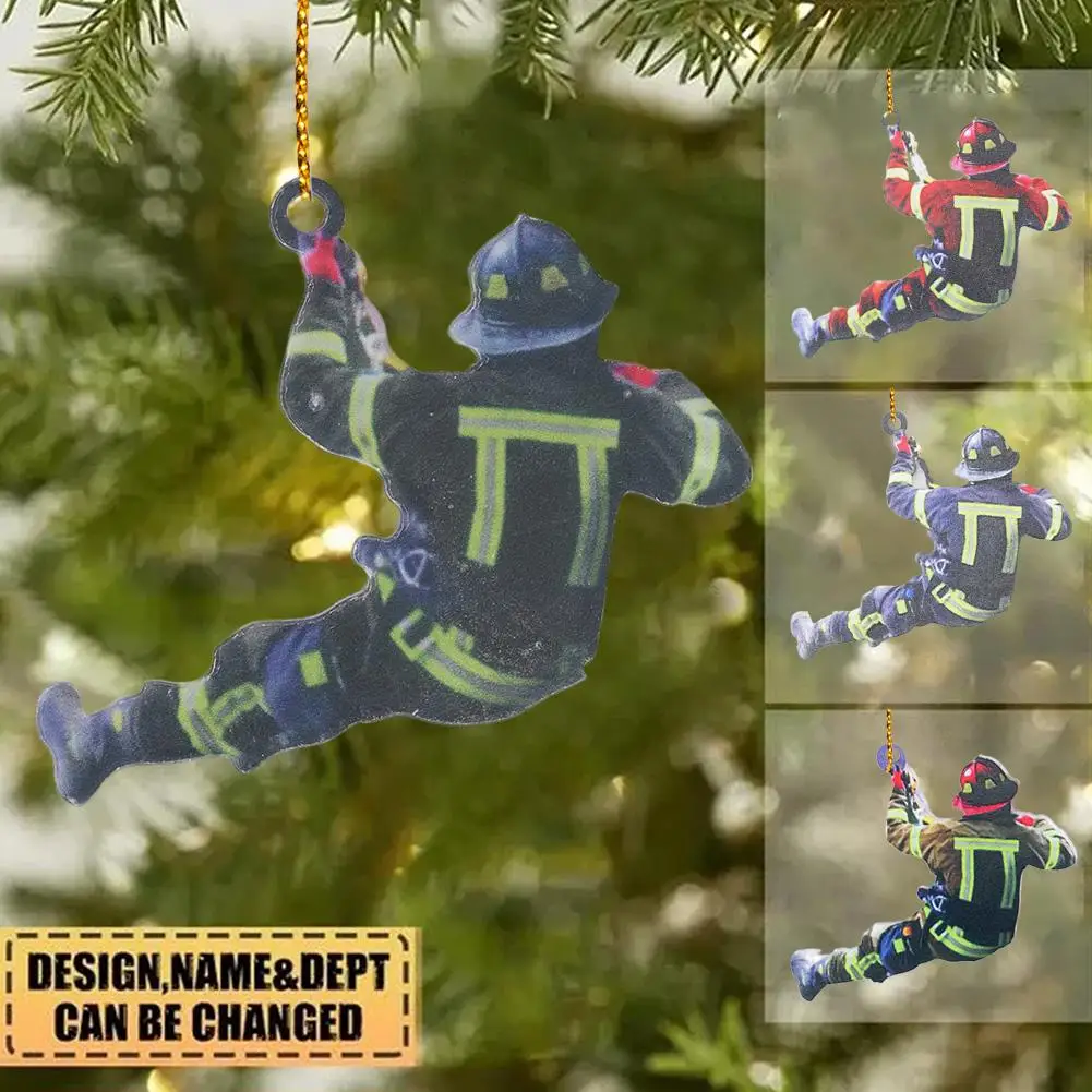 Personalized Christmas Firefighter Car Pendant Christmas Creative 2D Interior Keychain Car Tree Decoration Pendant Fire Acr Z9C5
Personalized Christmas Firefighter Car Pendant Christmas Creative 2D Interior Keychain Car Tree Decoration Pendant Fire Acr Z9C5