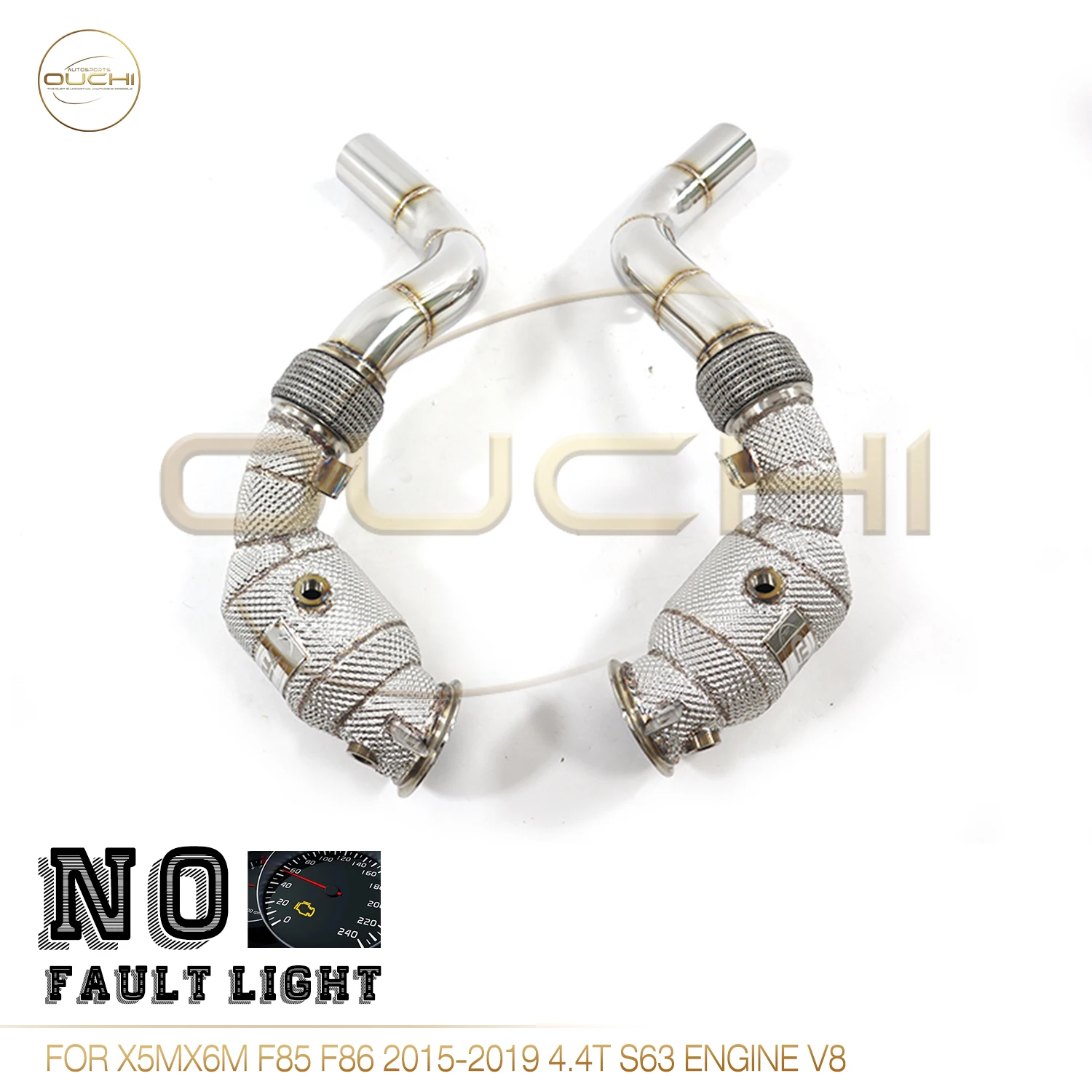 OUCHI Trouble-free Light Stainless Steel Downpipe For BMW X5MX6M F85 F86 2015-2019 4.4T S63 Engine V8 High Performance Exhaust
OUCHI Trouble-free Light Stainless Steel Downpipe For BMW X5MX6M F85 F86 2015-2019 4.4T S63 Engine V8 High Performance Exhaust